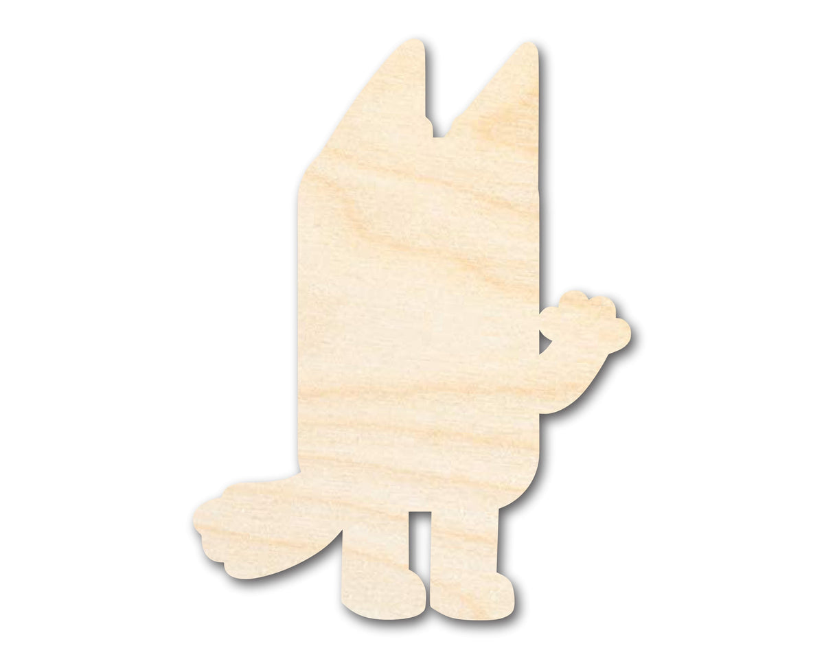 Unfinished Wood Cartoon Aussie Dog Shape - Craft - up to 46" DIY