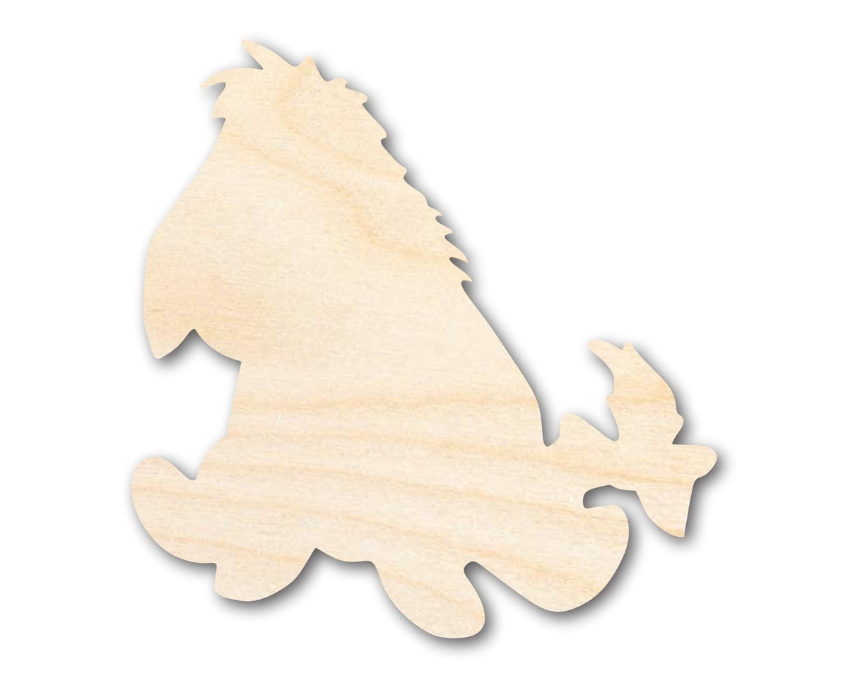 Unfinished Wood Cartoon Donkey Shape - Craft - up to 46" DIY