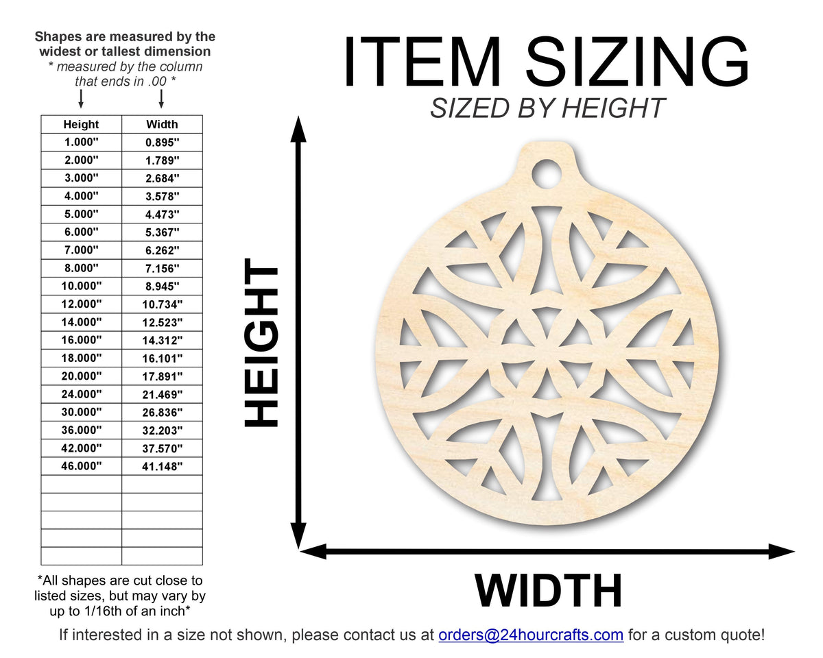 Unfinished Wood Origami Snowflake Ornament Shape - Craft - up to 46" DIY