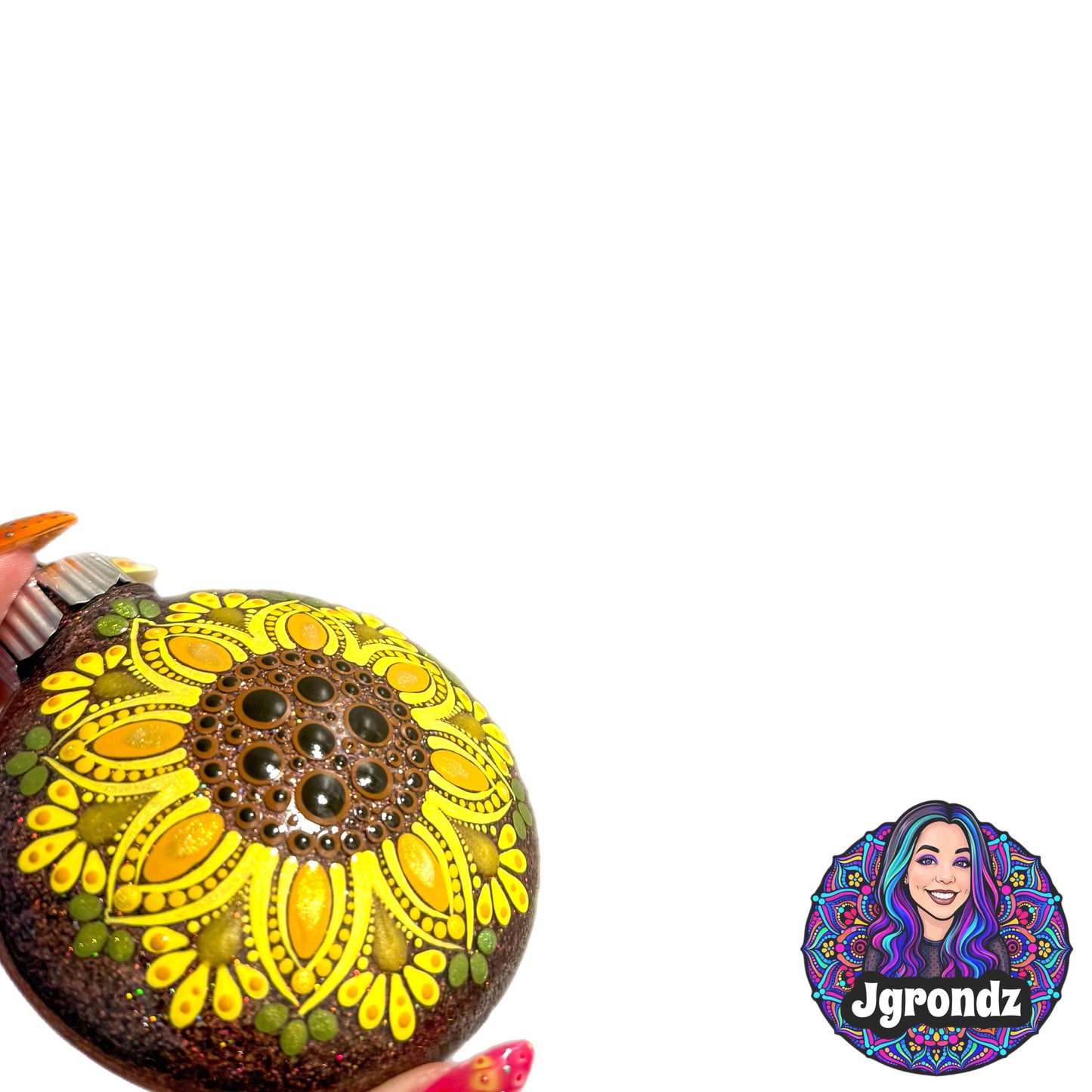 3” Sunflower Mandala Ornament