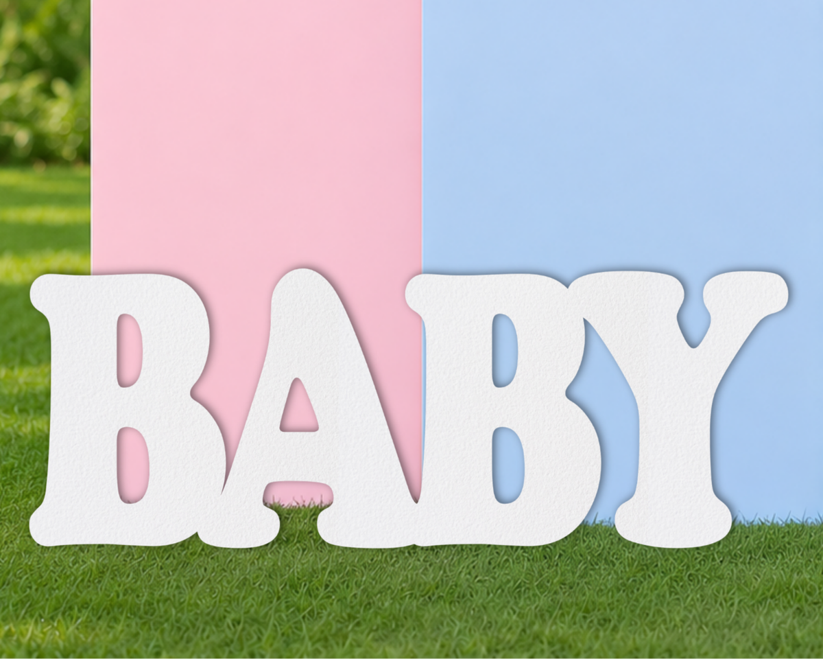 Foam Baby Shower Symbols | Large Foam Cutouts |  2" Thick | up to 46"
