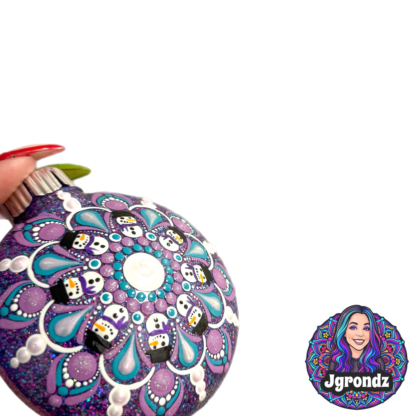3” Snowman Mandala Ornament