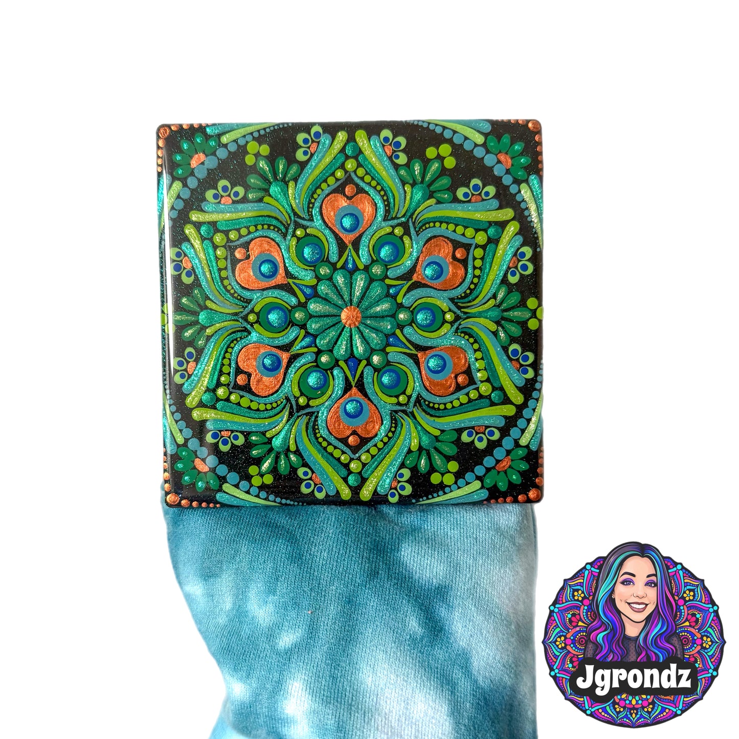 Peacock Mandala Coaster