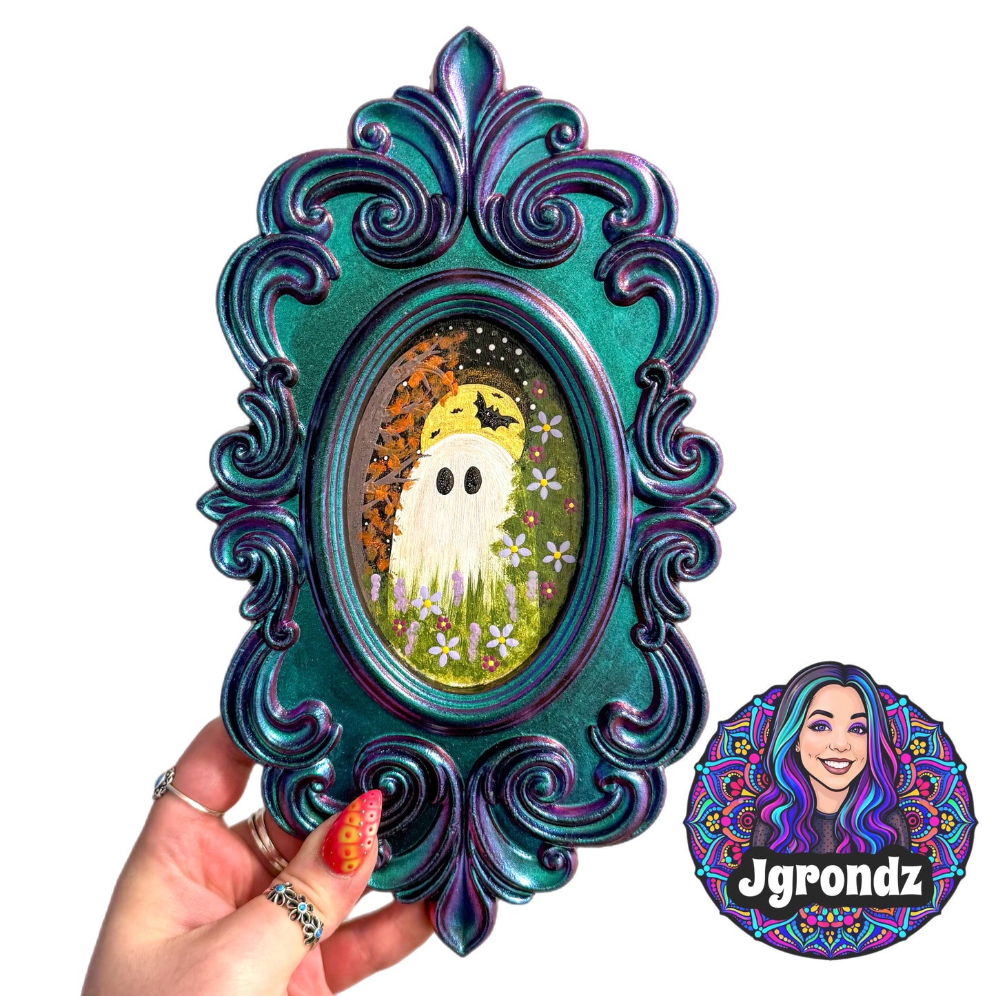 Ghost Picture Frame Painting