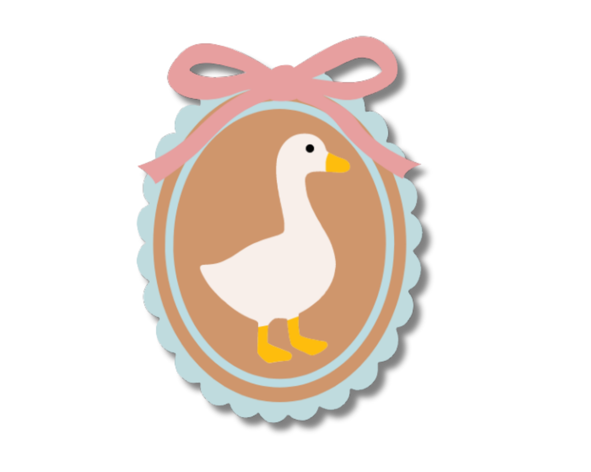 Unfinished Wood Layered and Etched Goose Frame | 5pc | 7" Tall | 1/4" Wood | Wood Craft DIY