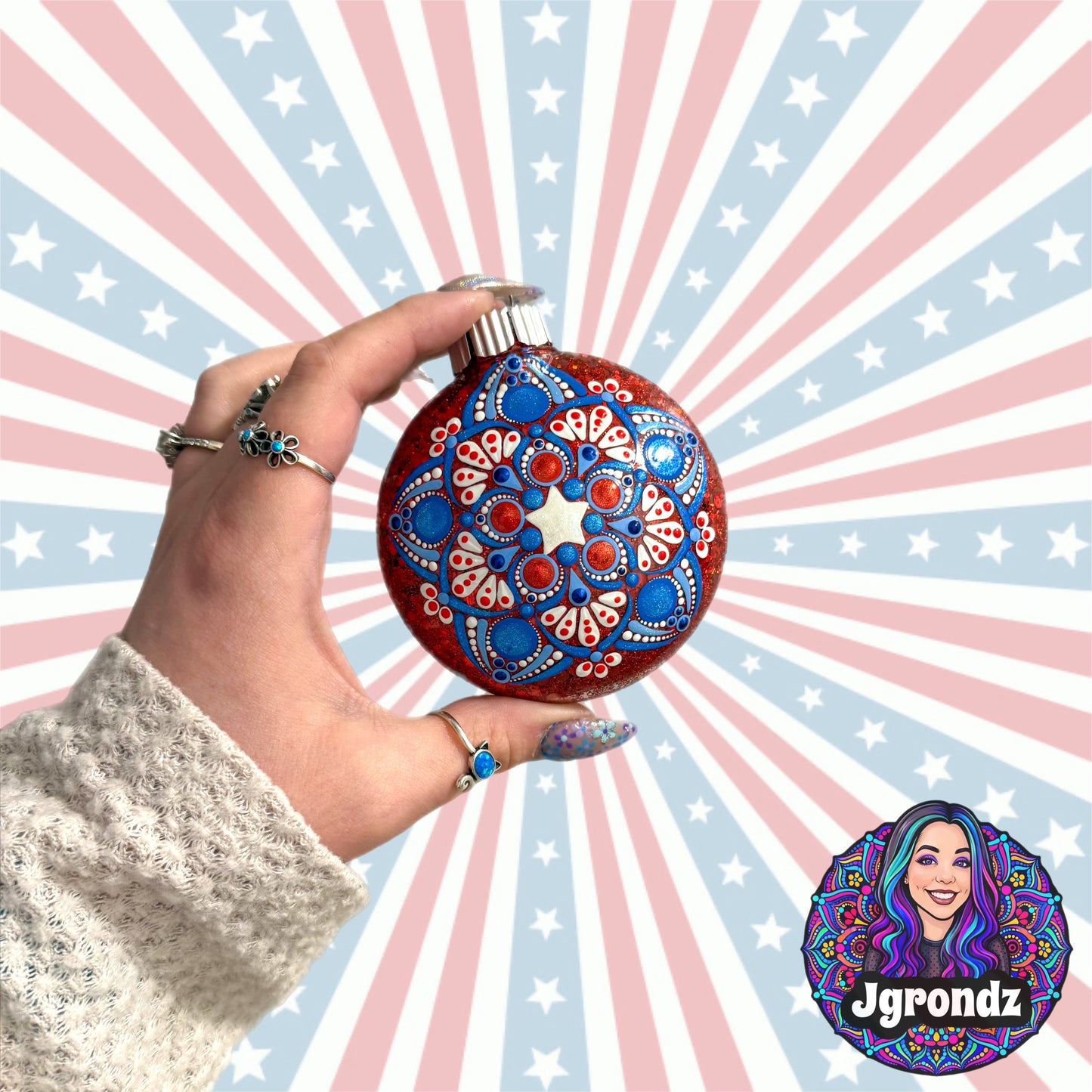 3” 250th Anniversary Mandala Ornament