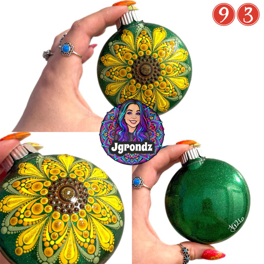 3” Sunflower Mandala Ornament
