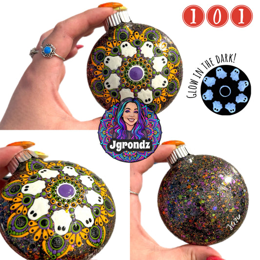 3” Halloween Mandala Ornament