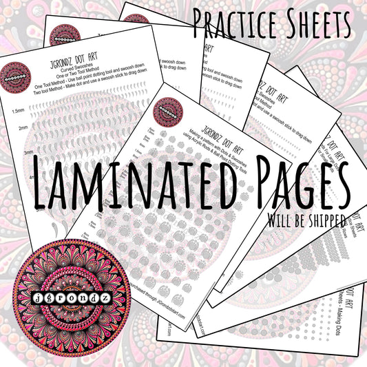 Laminated Dotting Practice Sheets
