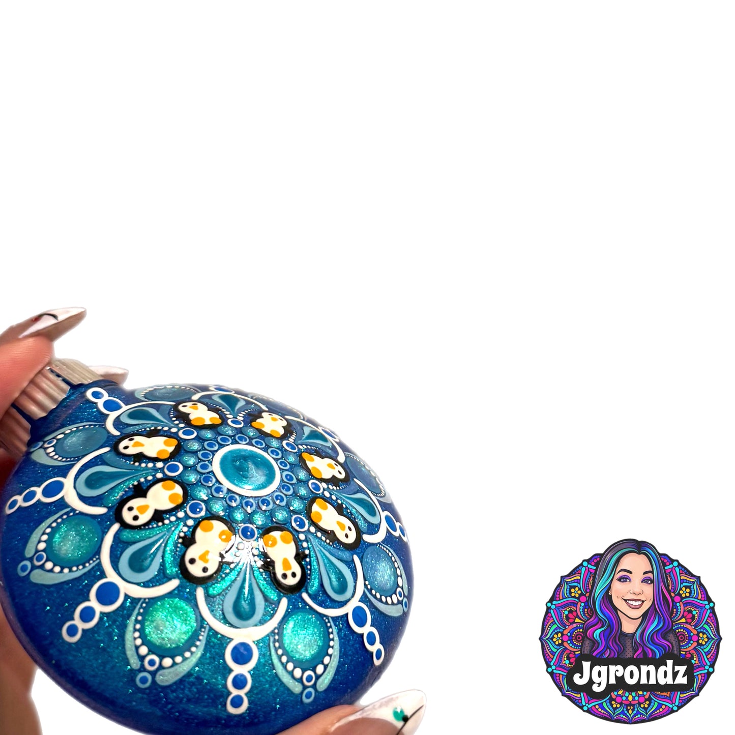 3” Penguin Mandala Ornament