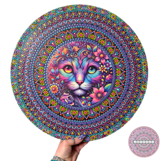 16” Cat Mandala Painting