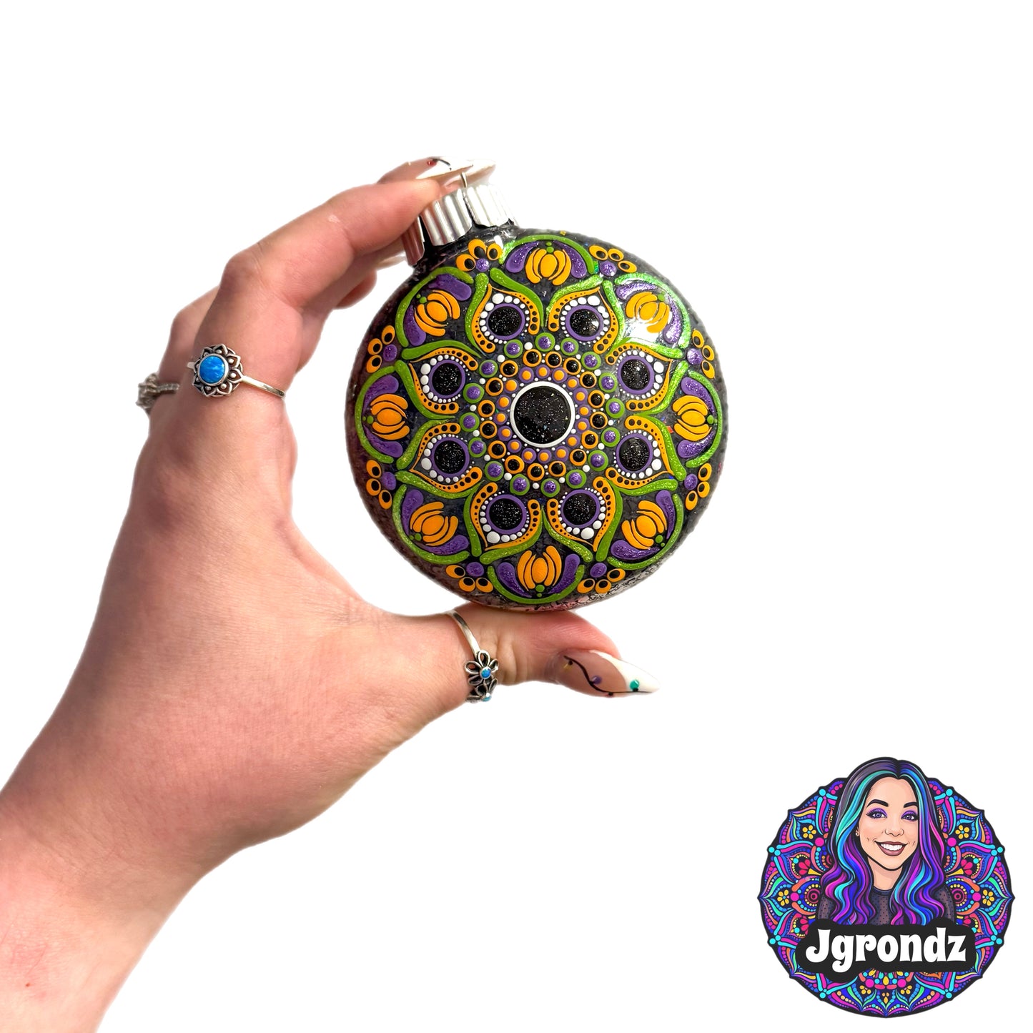 3” Halloween Mandala Ornament