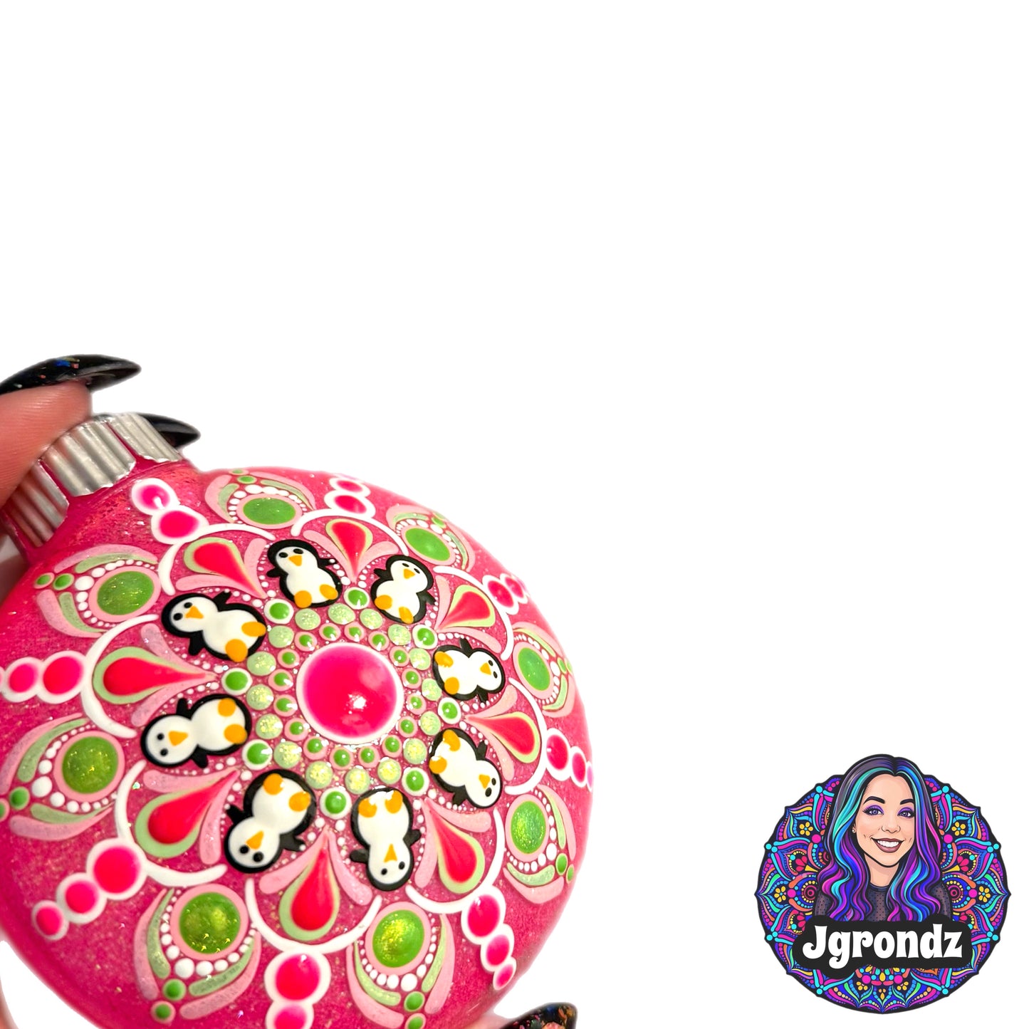 3” Penguin Mandala Ornament
