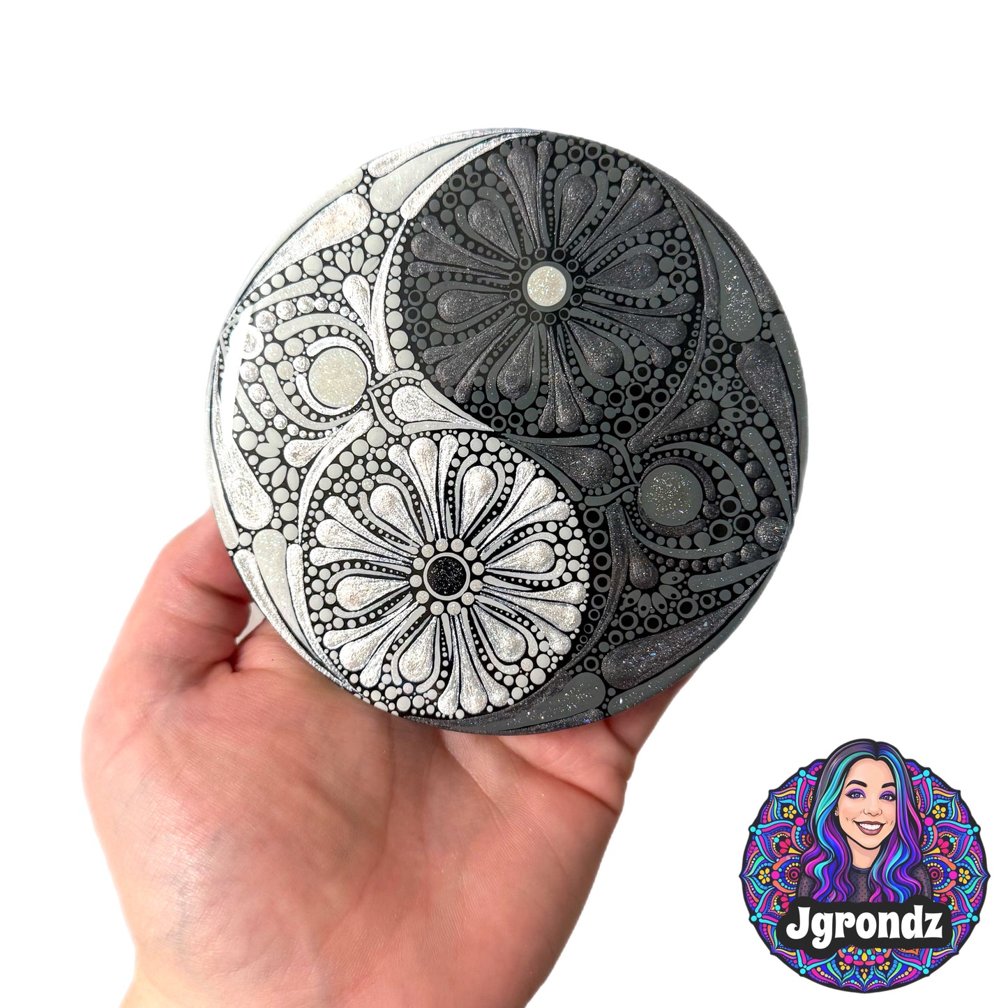 Yin Yang Mandala Coaster