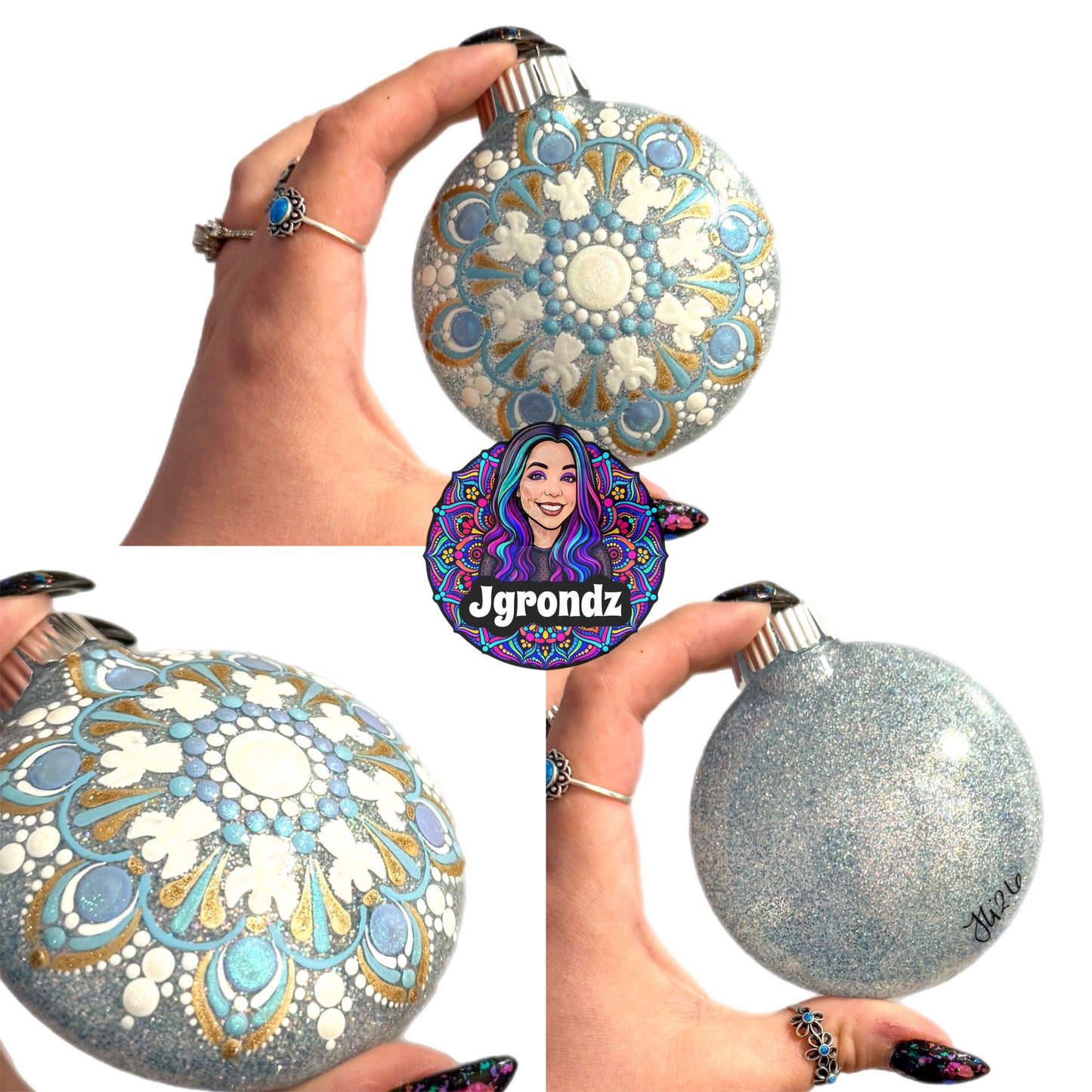 3” Angel Mandala Ornament
