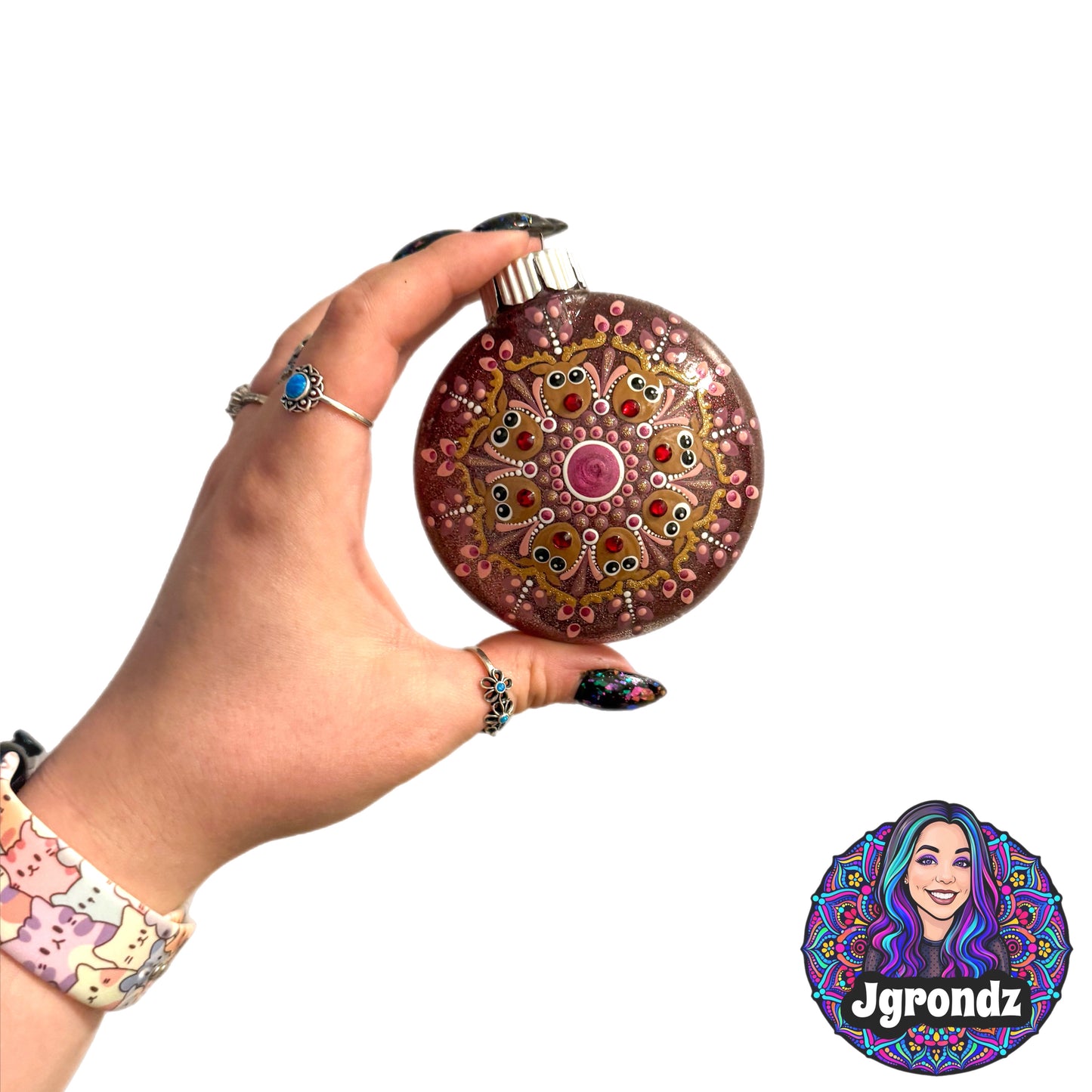 3” Reindeer Mandala Ornament
