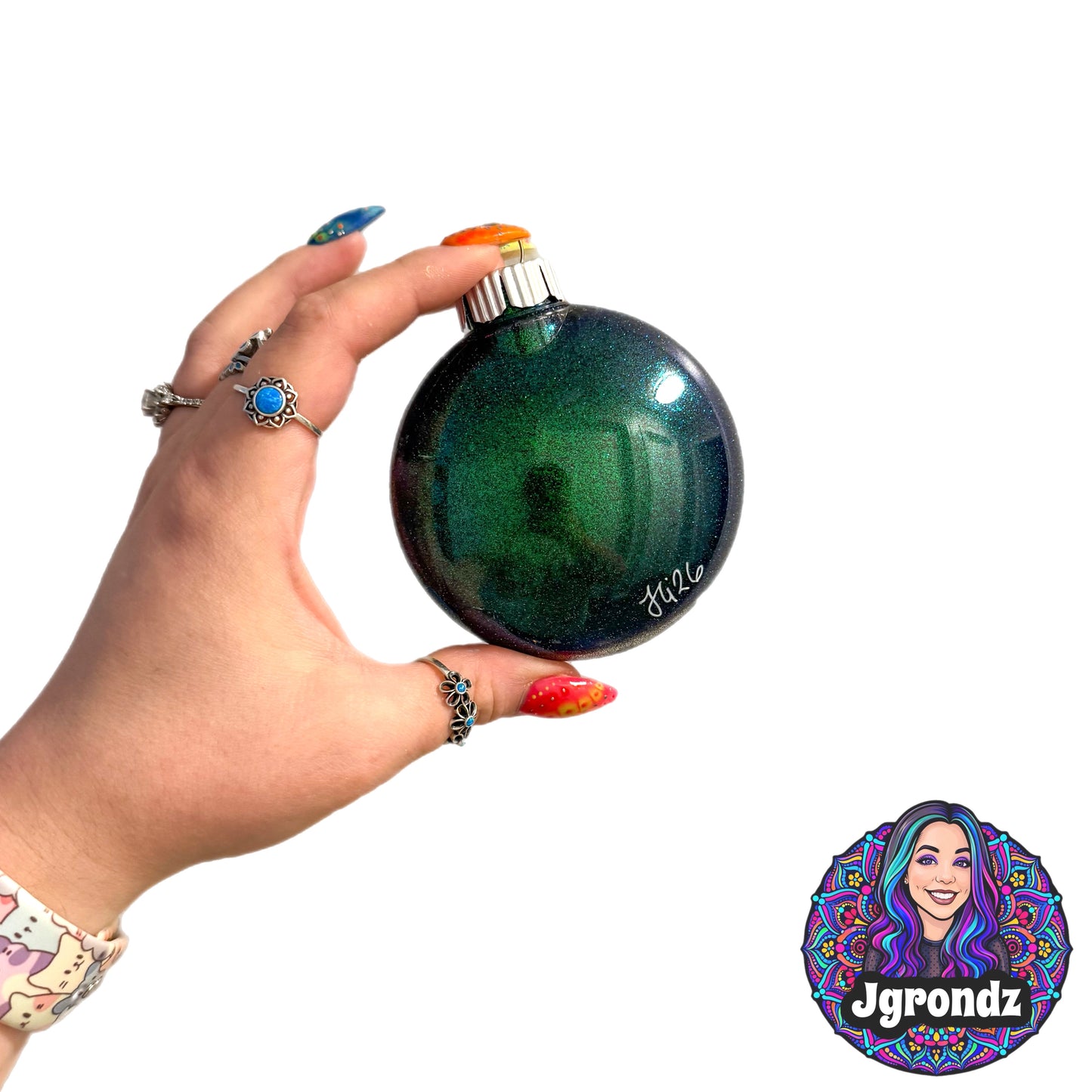 3” Christmas Tree Mandala Ornament