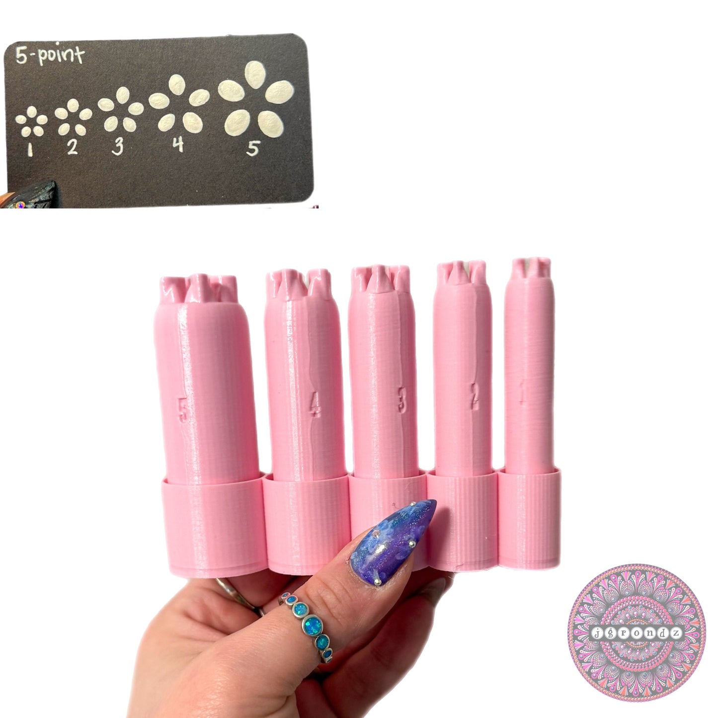 5-Point Flower Dotting Tools