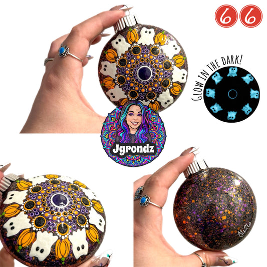 3” Halloween Mandala Ornament