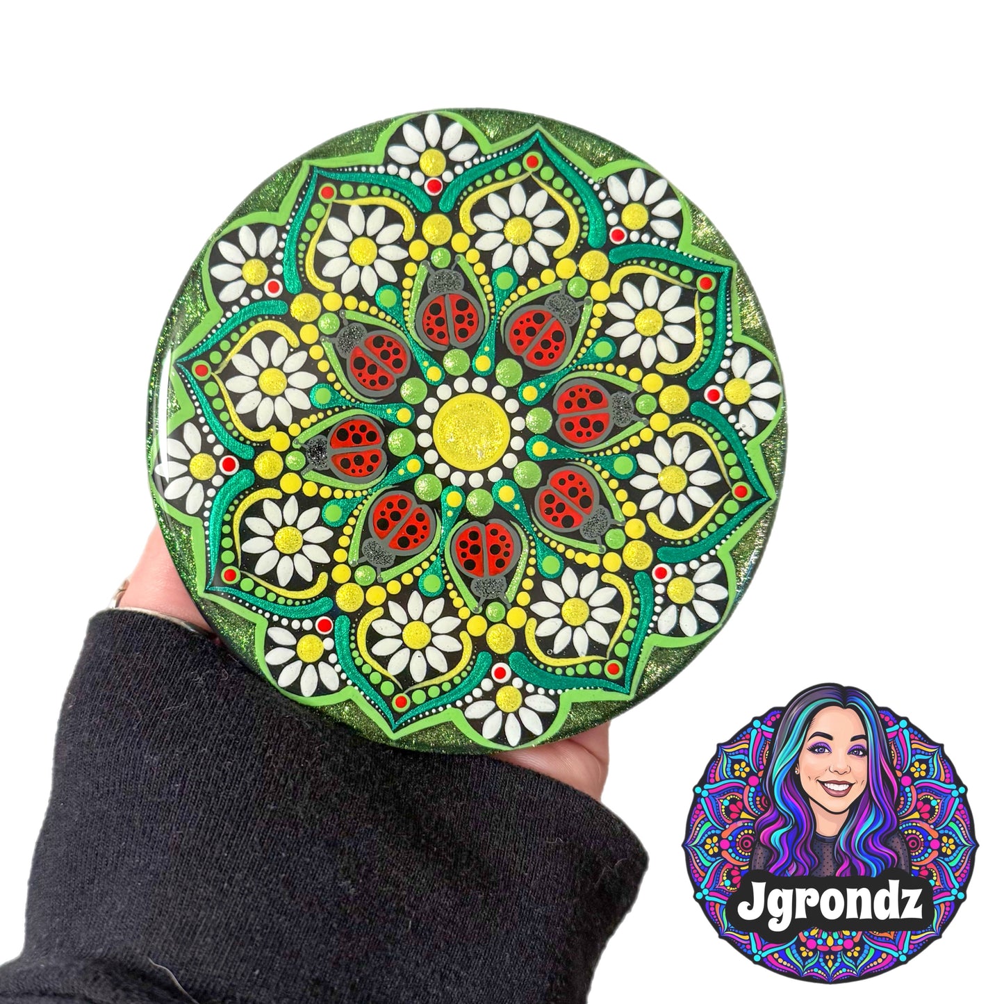 Ladybug Mandala Coaster