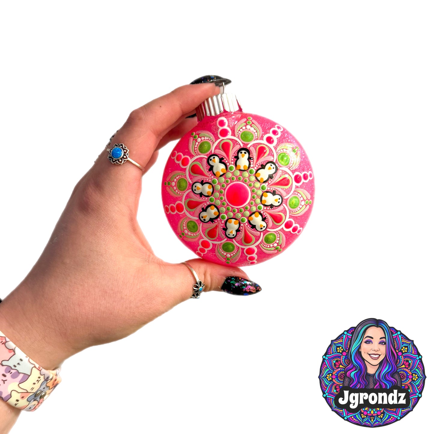 3” Penguin Mandala Ornament