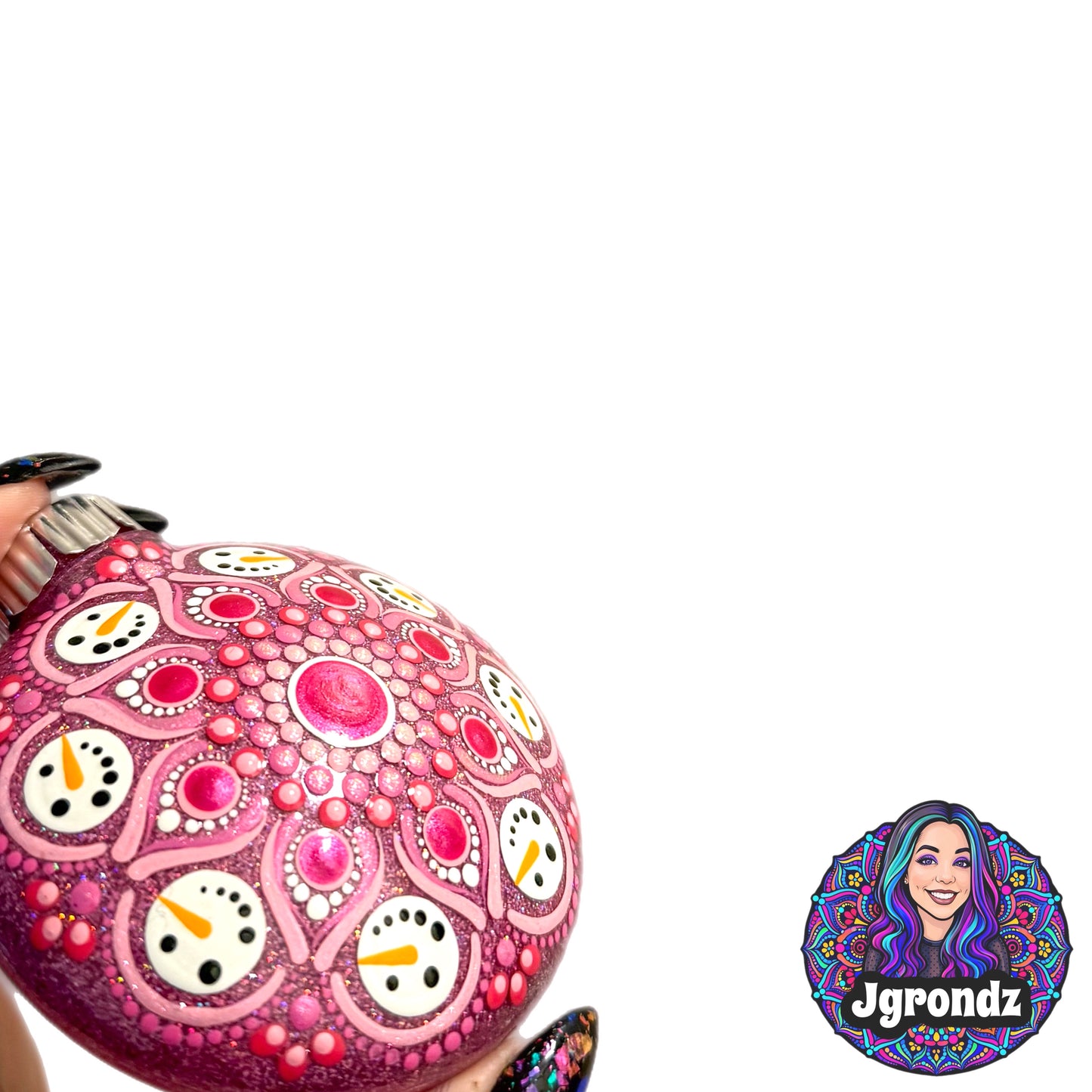 3” Snowman Mandala Ornament
