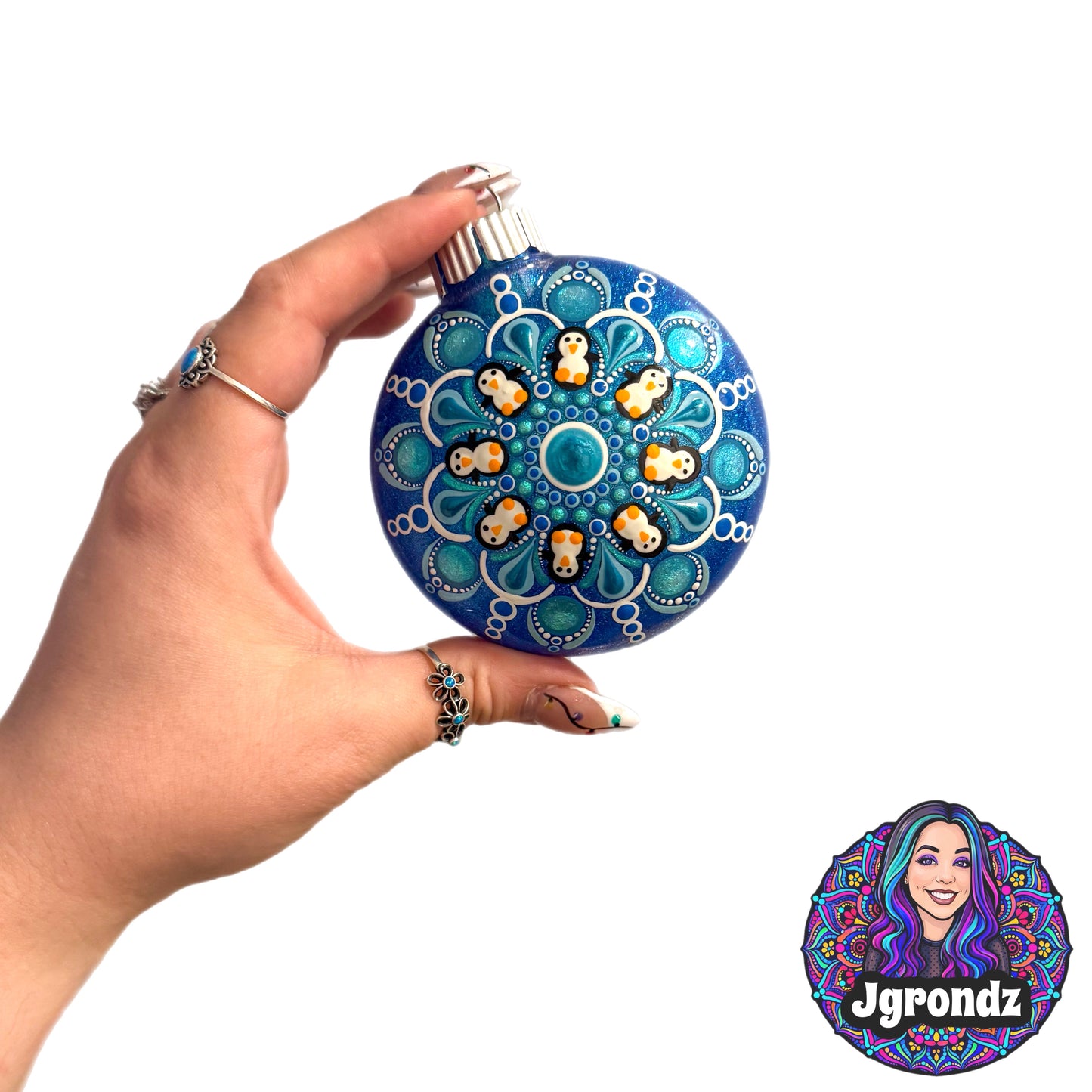 3” Penguin Mandala Ornament