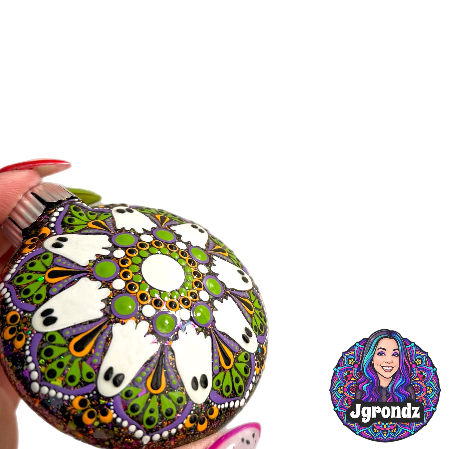 3” Ghost Mandala Ornament