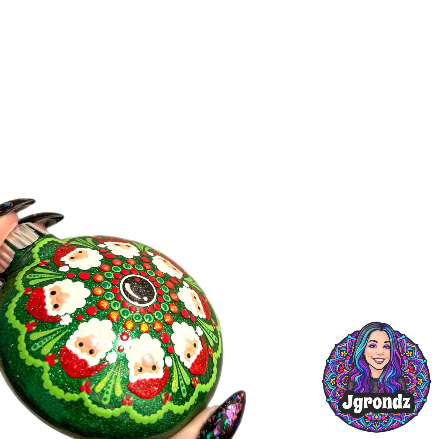 3” Santa Mandala Ornament