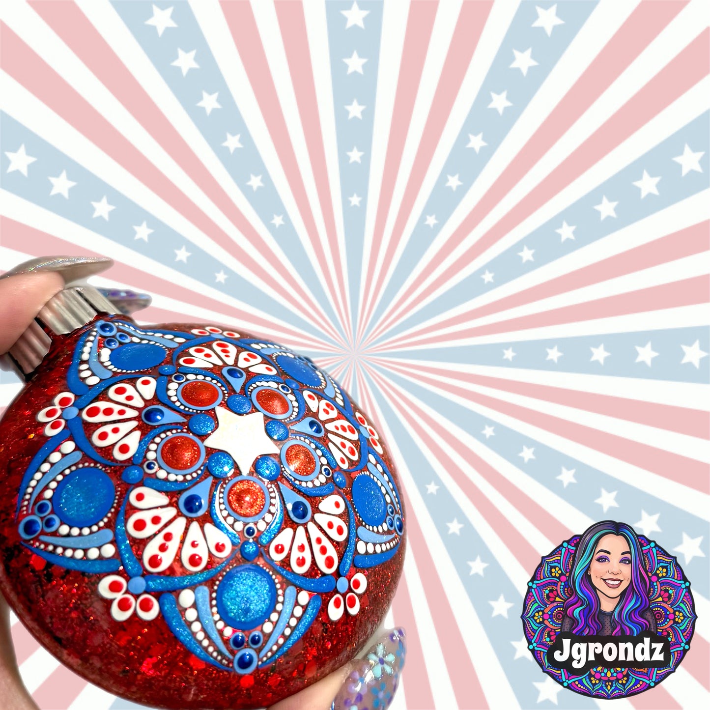 3” 250th Anniversary Mandala Ornament
