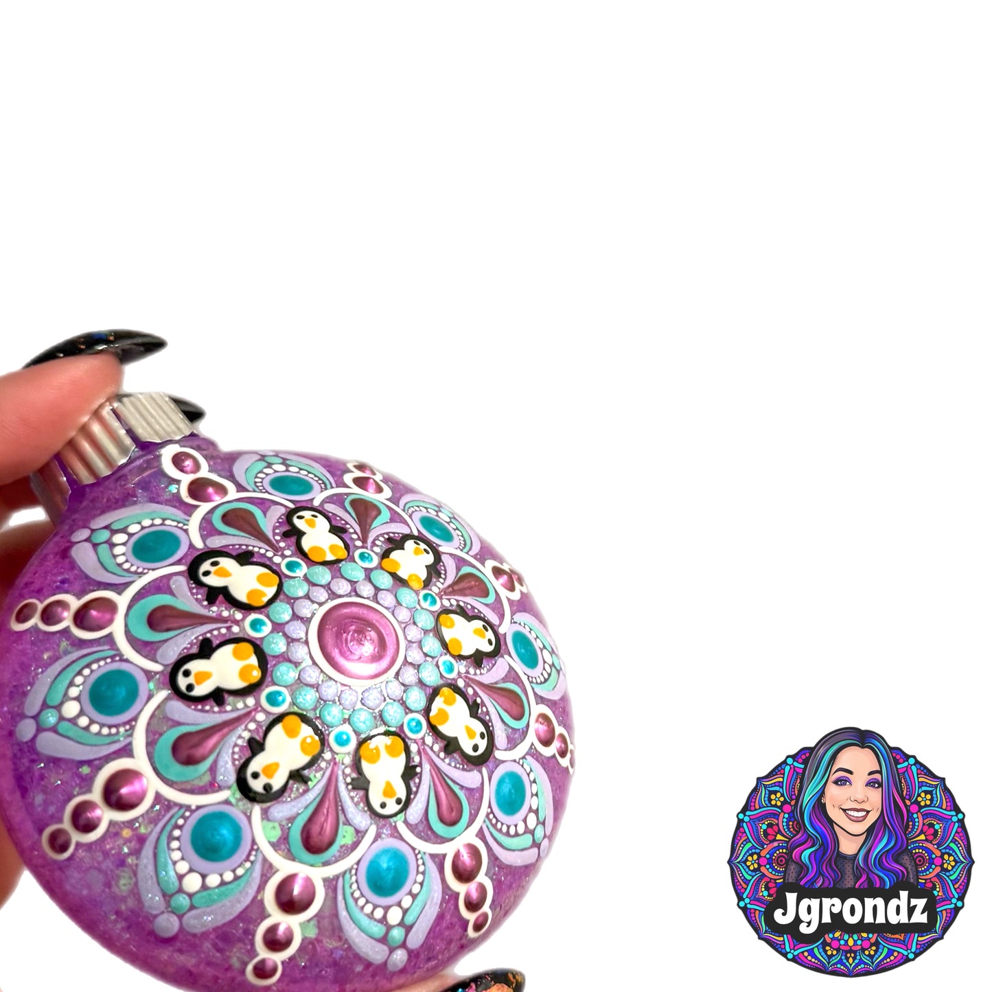 3” Penguin Mandala Ornament