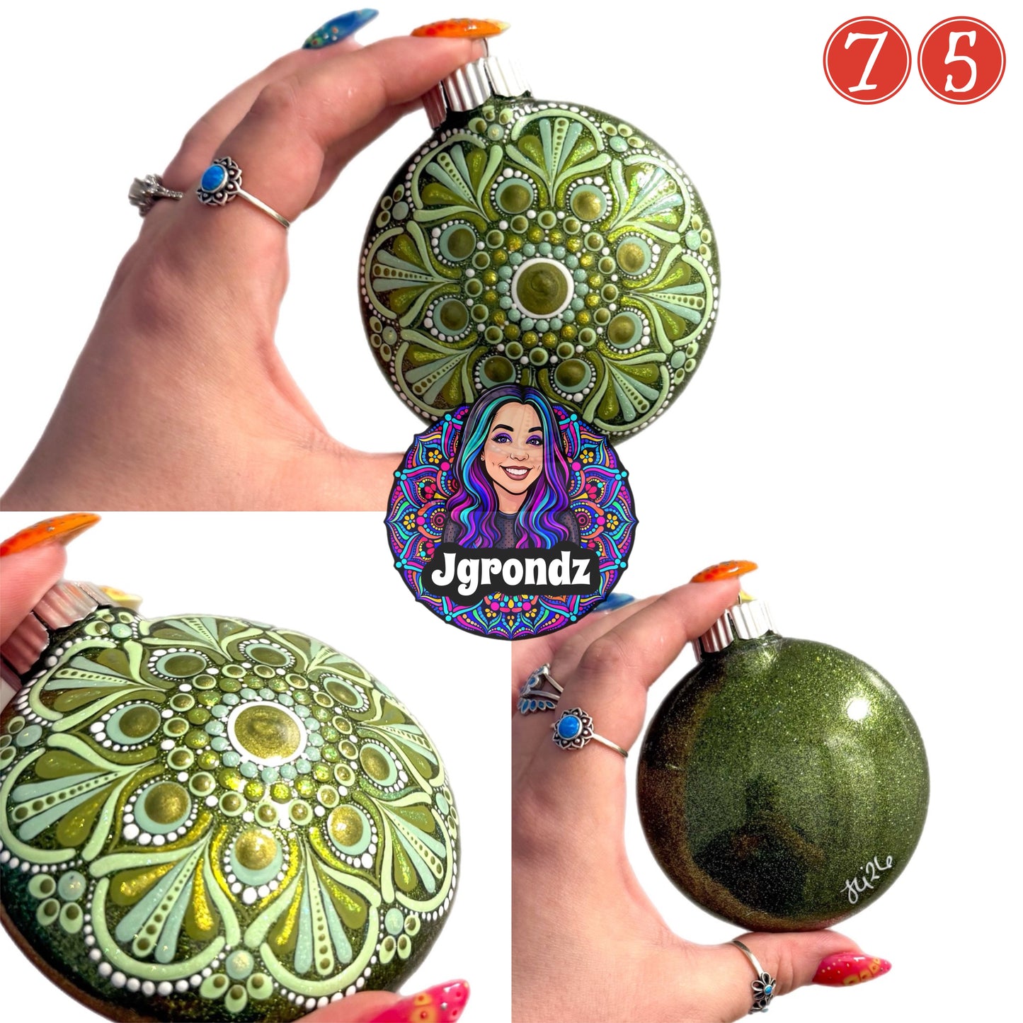 3” Mandala Ornament