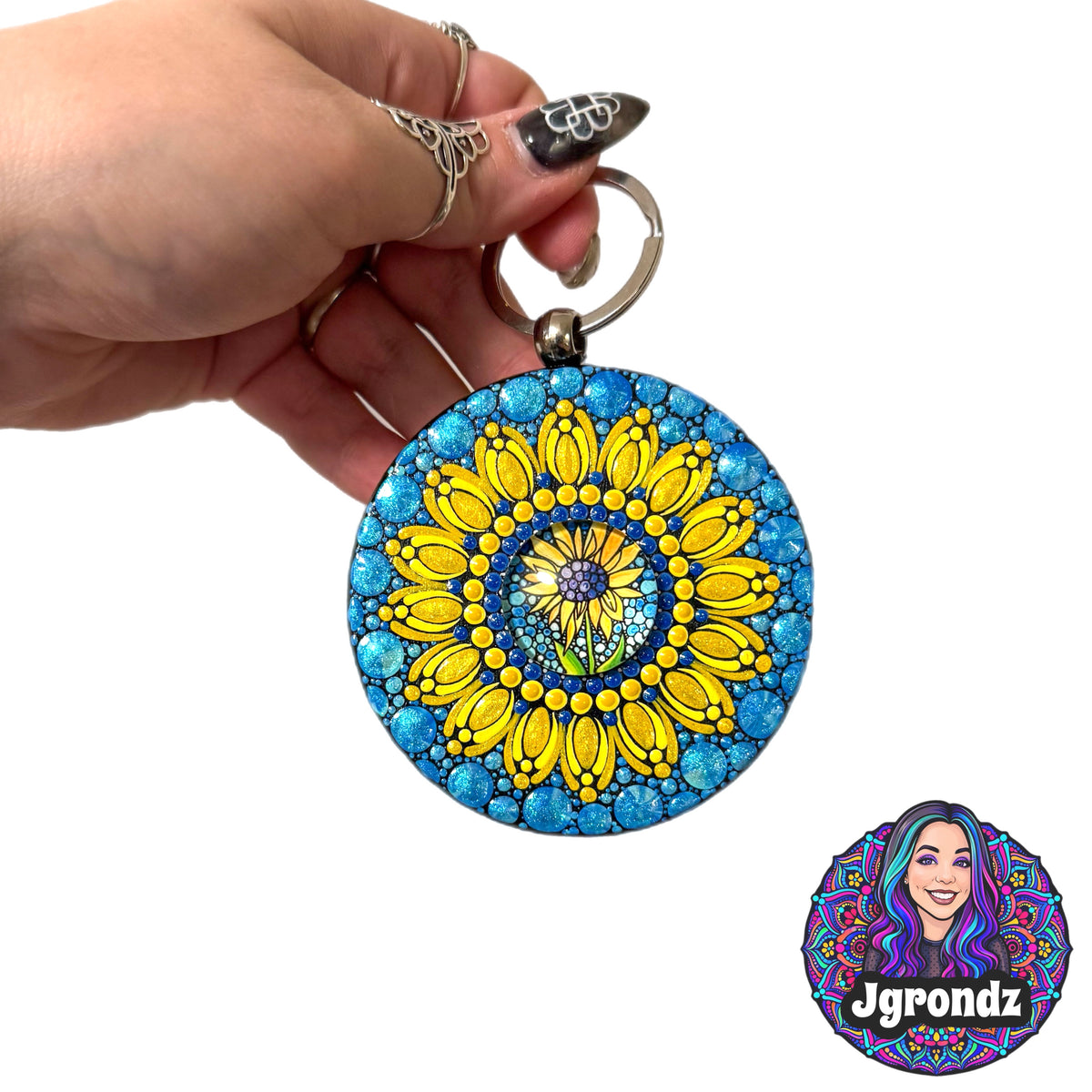 Mandala Purse Pendant 3”