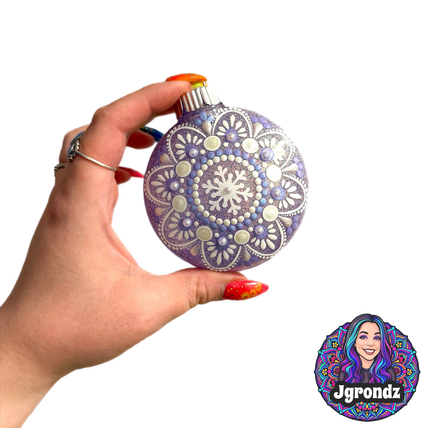 3” Snowflake Mandala Ornament