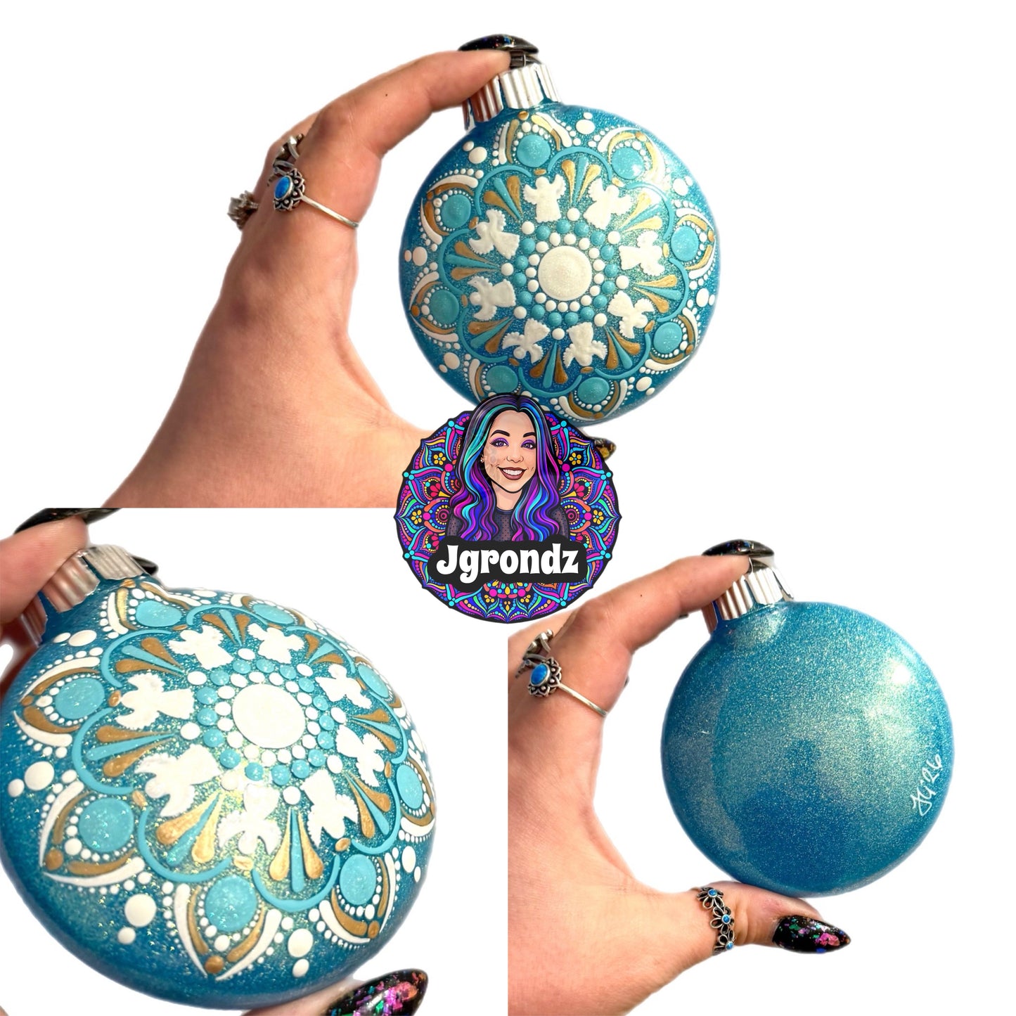 3” Angel Mandala Ornament
