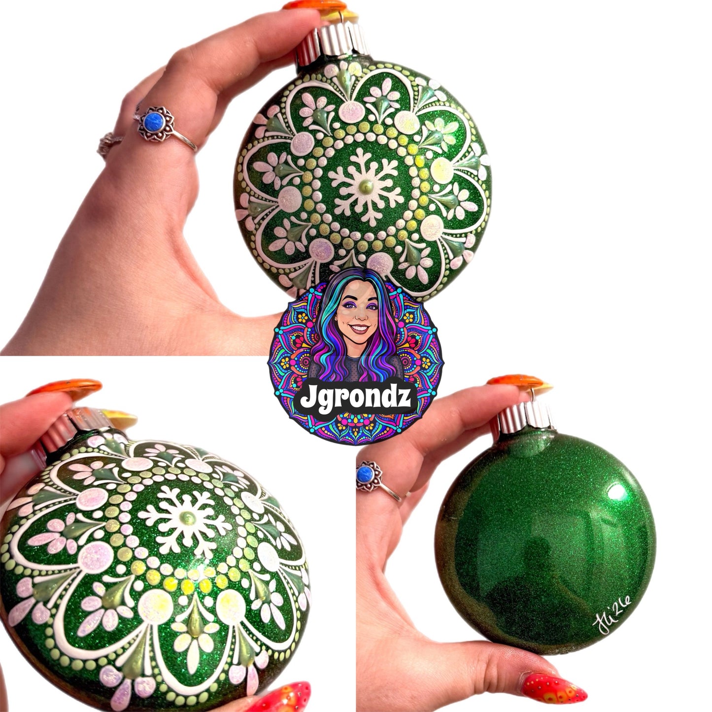 3” Snowflake Mandala Ornament