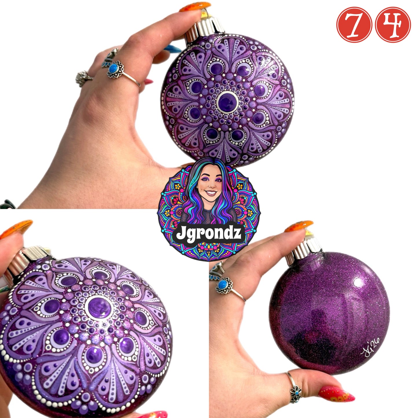 3” Mandala Ornament