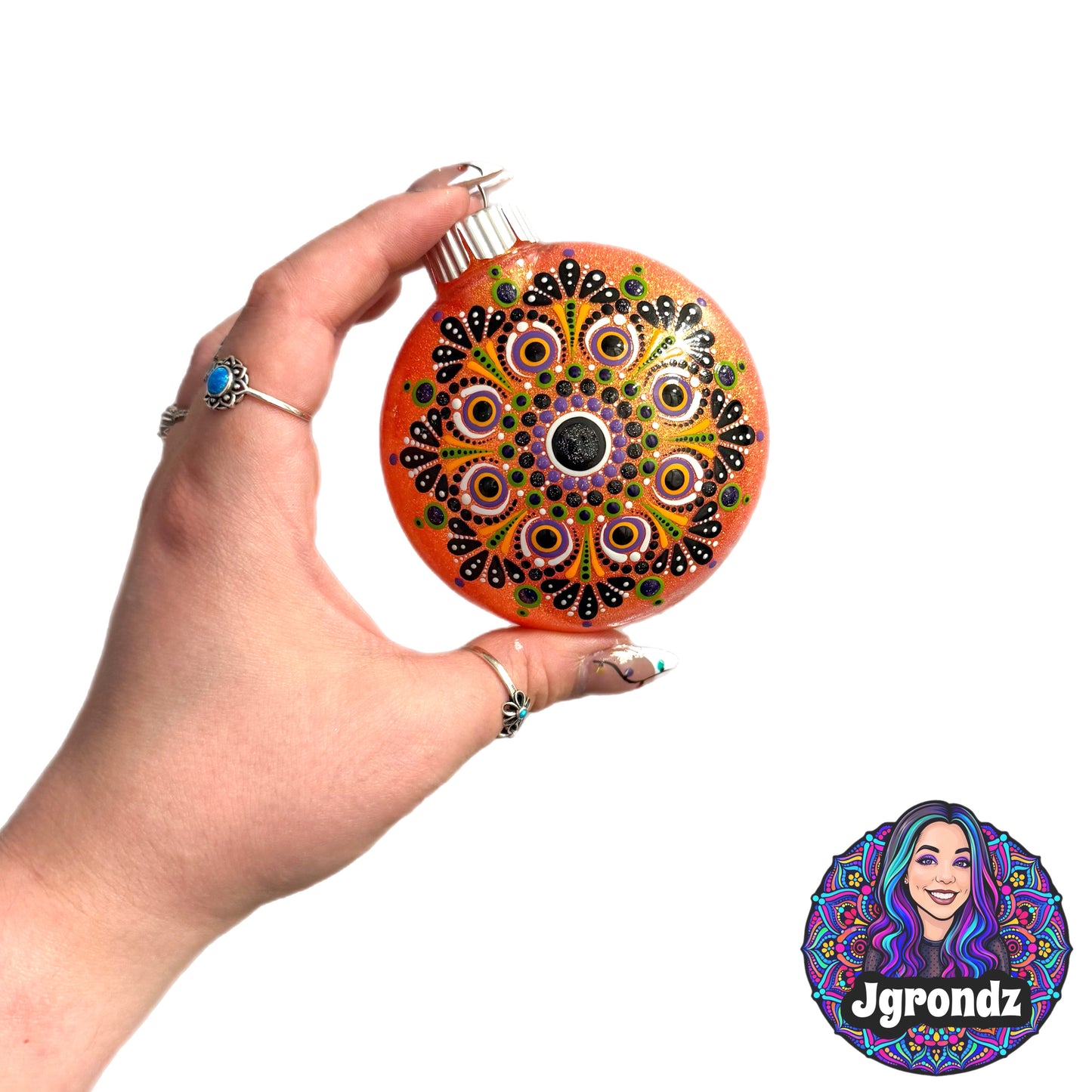 3” Halloween Mandala Ornament
