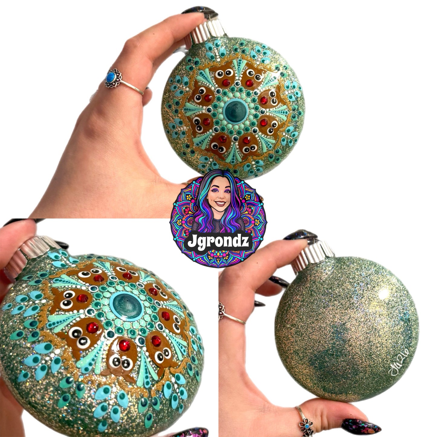 3” Reindeer Mandala Ornament