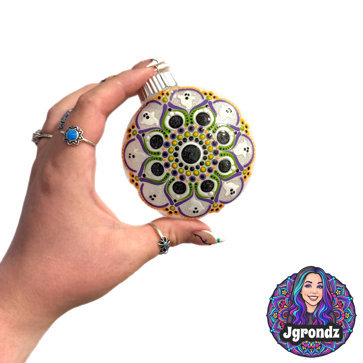3” Halloween Mandala Ornament