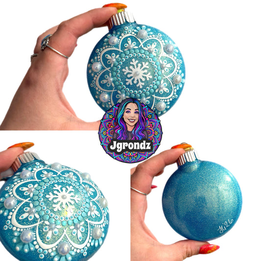 3” Snowflake Mandala Ornament