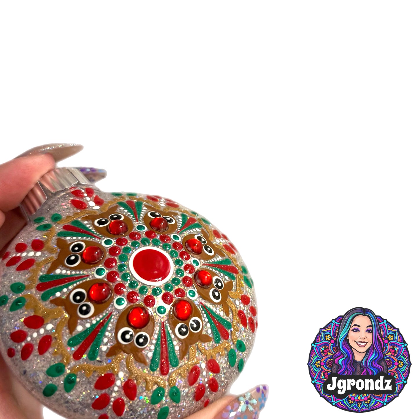 3” Reindeer Mandala Ornament