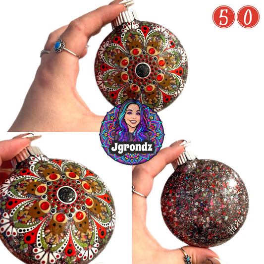 3” Deer Mandala Ornament