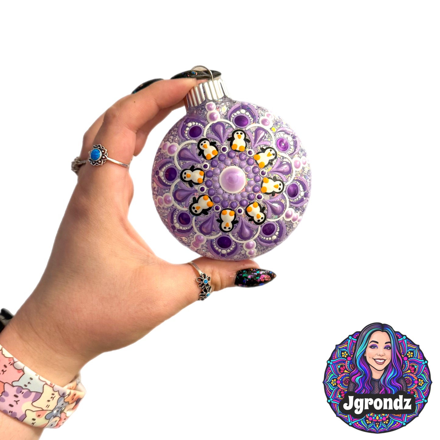 3” Penguin Mandala Ornament