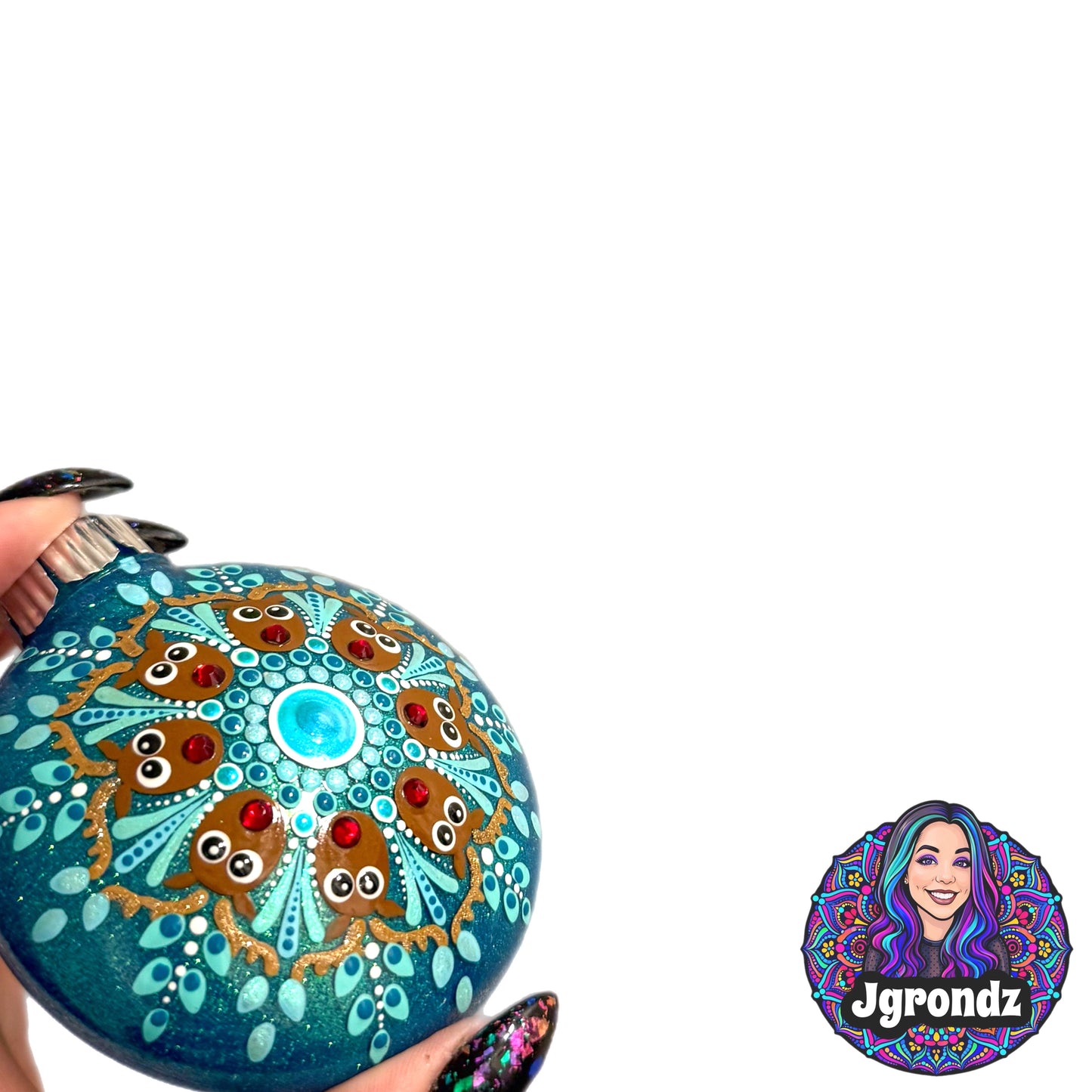 3” Reindeer Mandala Ornament