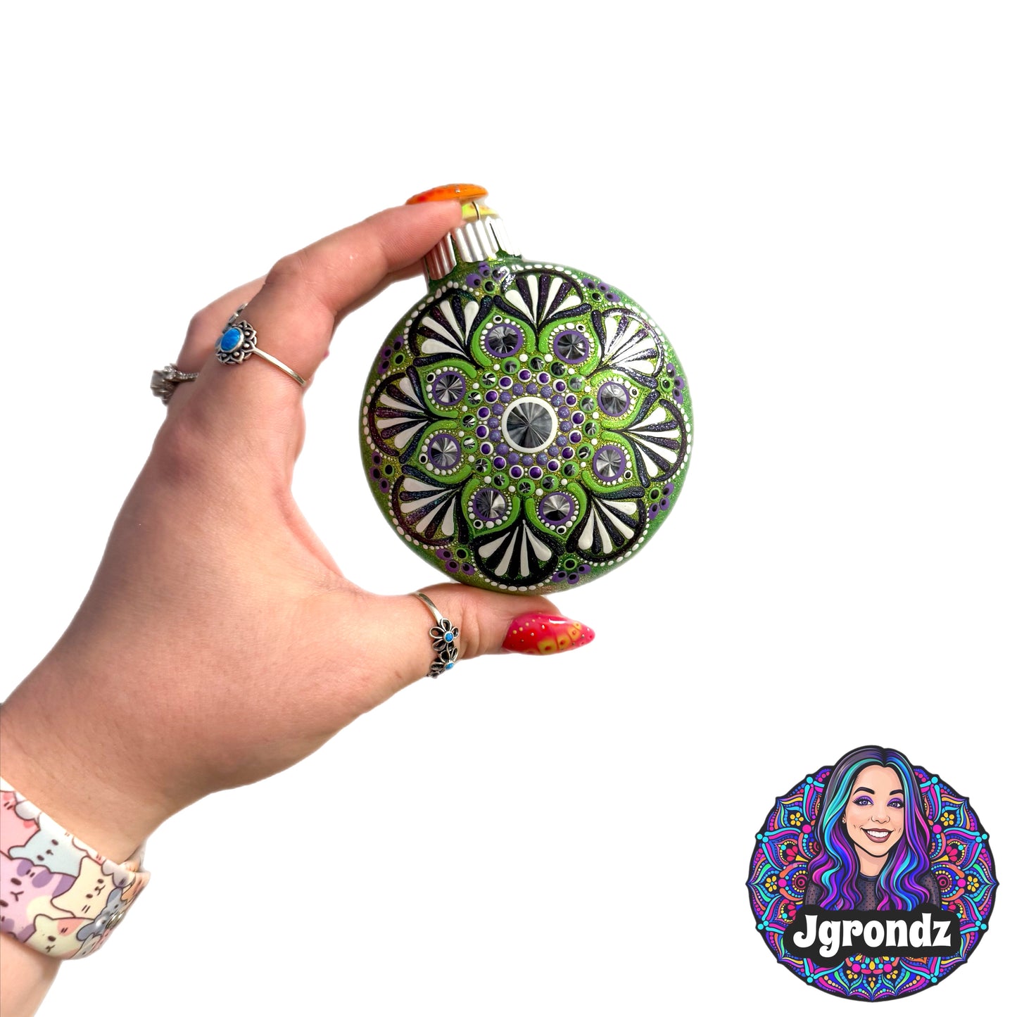 3” Halloween Mandala Ornament