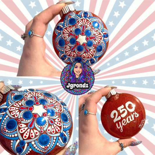 3” 250th Anniversary Mandala Ornament (Copy)