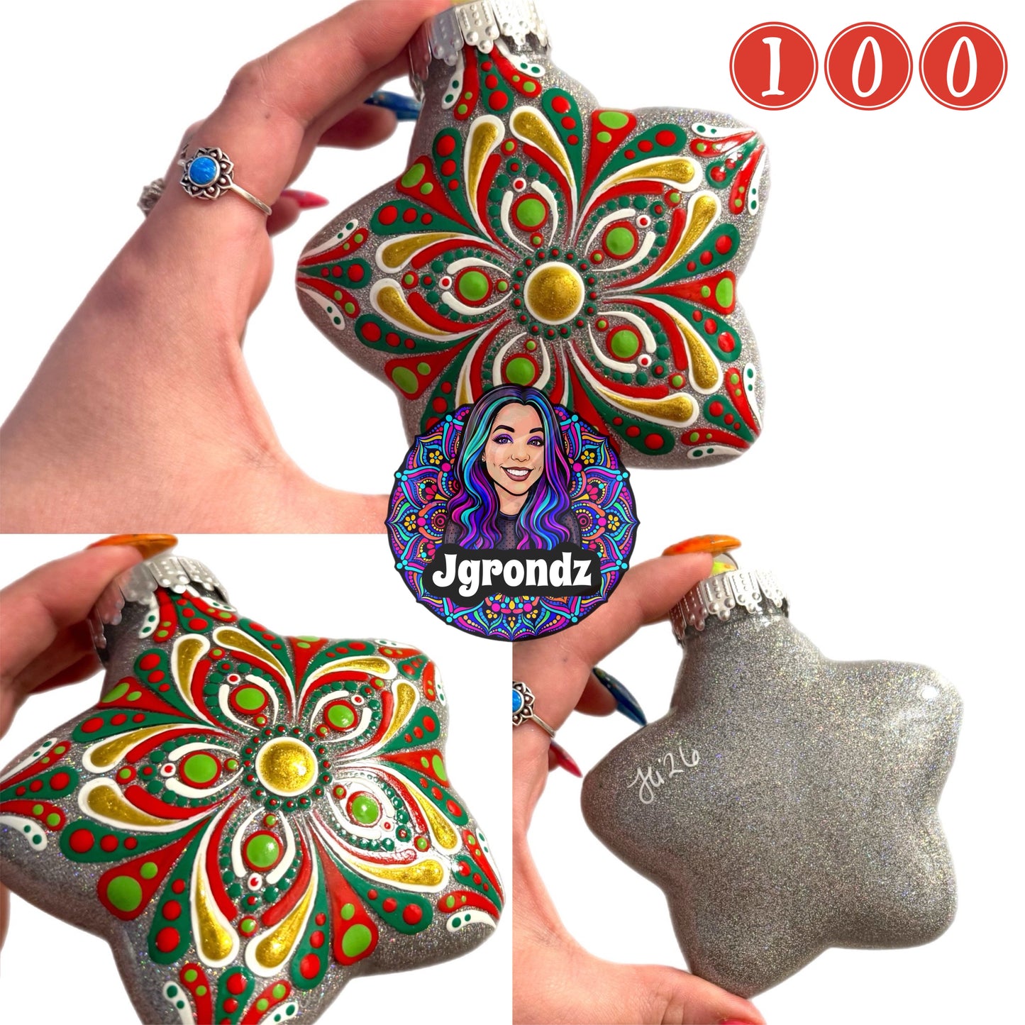 4” Star Mandala Ornament