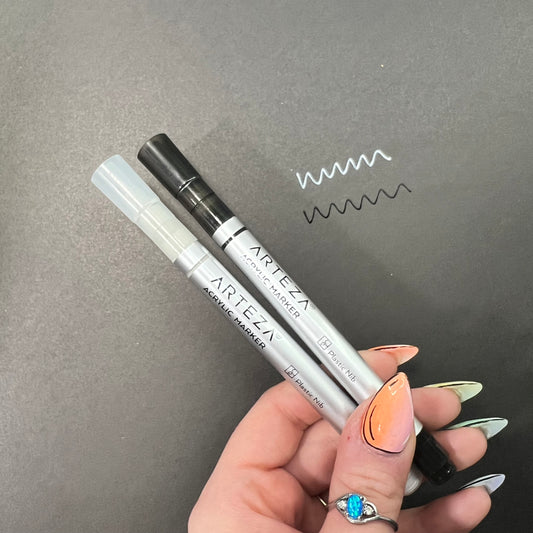 Arteza Plastic Nib Acrylic Paint Signing/Lining Markers