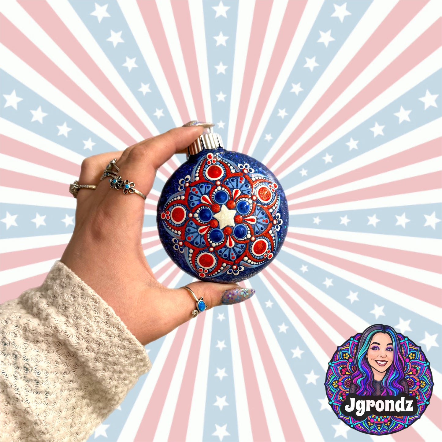 3” 250th Anniversary Mandala Ornament